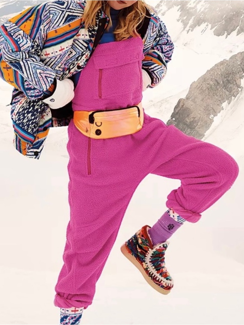 Free People Hit the Slopes Overalls #2576